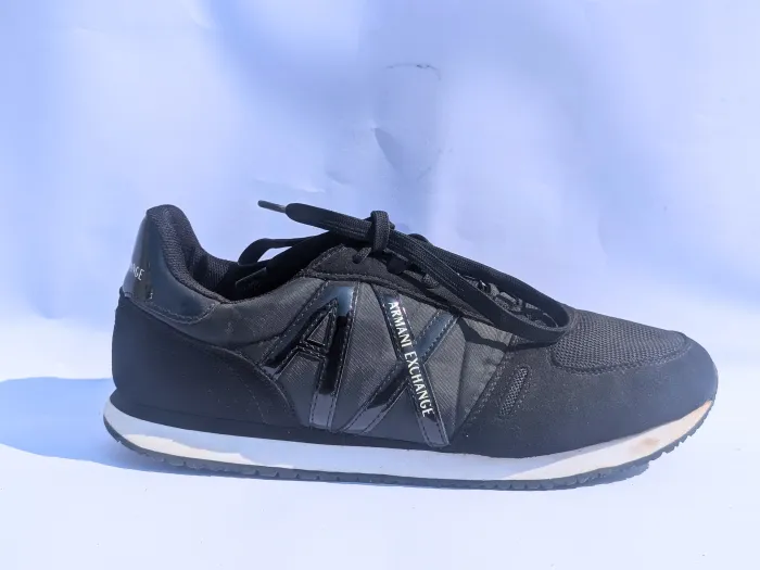 Armani Exchange low-top retro trainer