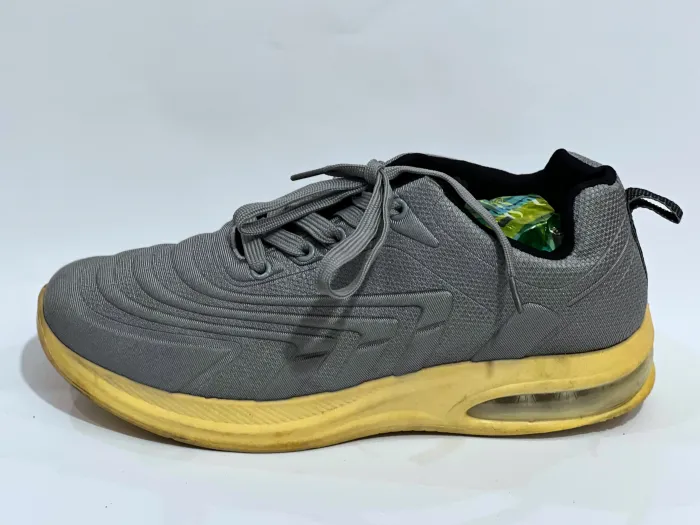 Grey, Low-Top Athletic Running Shoe