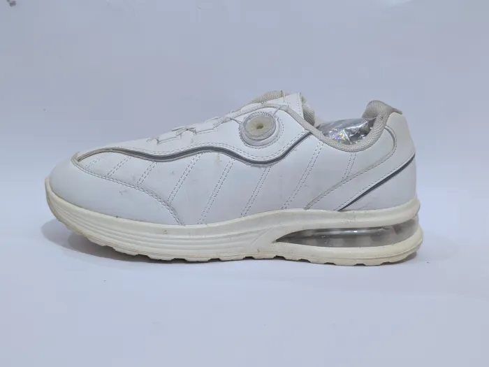 white athletic sneaker